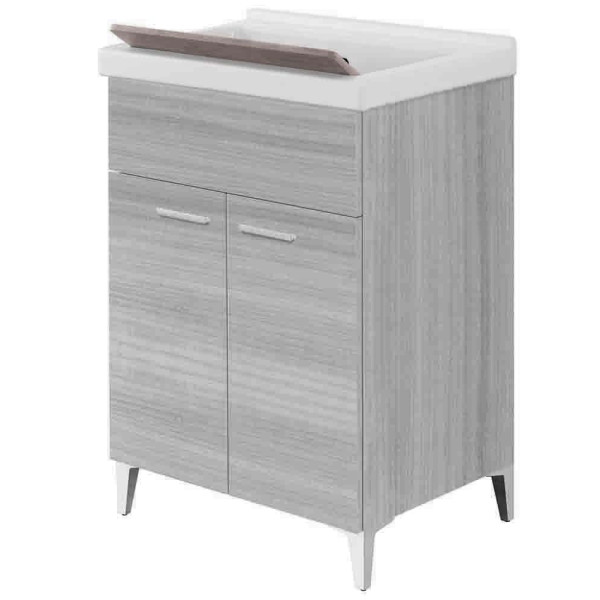 Lavatoio 60cm con vasca in ceramica