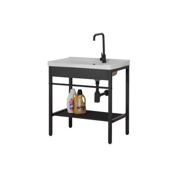 Lavatoio linea Borg 60cm in metallo nero