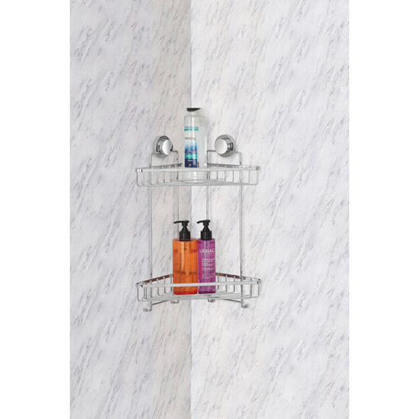 Mensola angolare due ripiani linea Premium