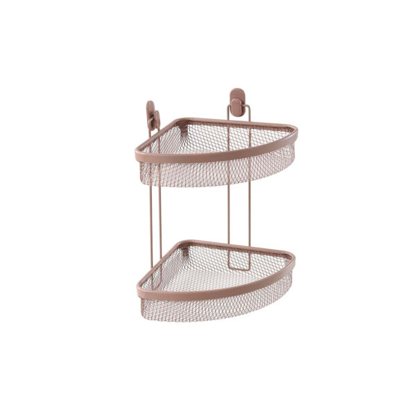 Mensola angolare due ripiani mocha mousse linea Taki