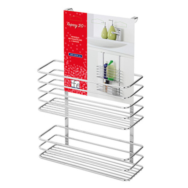 Mensola rettangolare due ripiani linea Francy 2.0