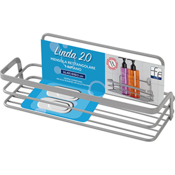 Mensola rettangolare un ripiano linea Linda 2.0
