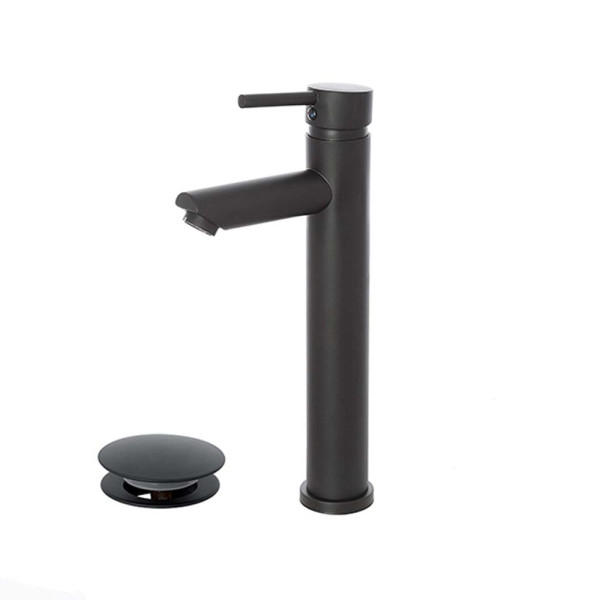 Miscelatore lavabo alto nero opaco serie York
