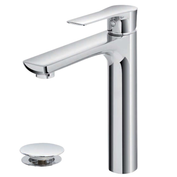 Miscelatore lavabo alto serie Flat