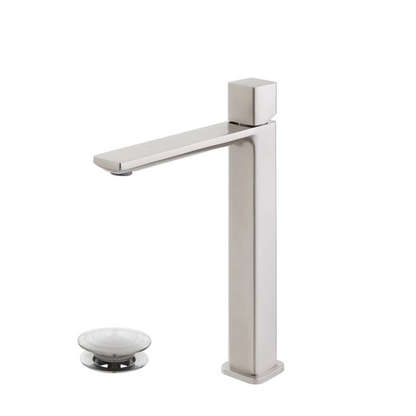 Miscelatore lavabo alto spazzolato serie Lotus