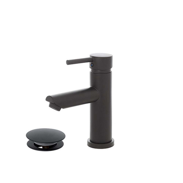 Miscelatore lavabo nero opaco serie York