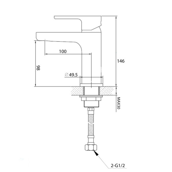 Miscelatore lavabo serie Kreo