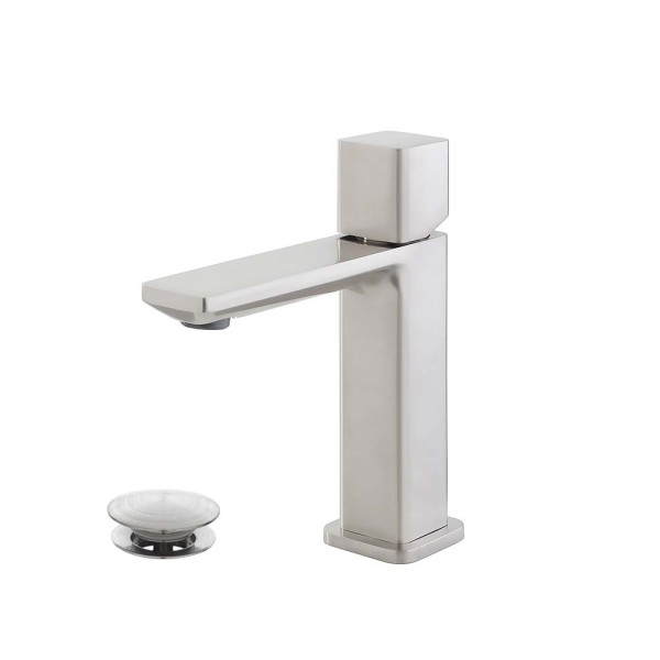 Miscelatore lavabo spazzolato serie Lotus