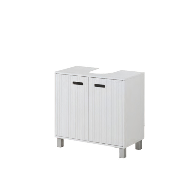 Mobile sottolavabo 60x30x60 cm due ante bianco linea Fast