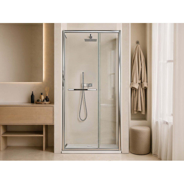 Parete doccia per nicchia Rototraslante 80cm linea Master