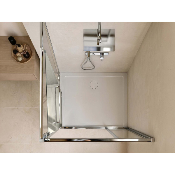 Parete doccia per nicchia Rototraslante 80cm linea Master