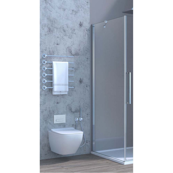 Parete fissa 70cm trasparente linea Royal