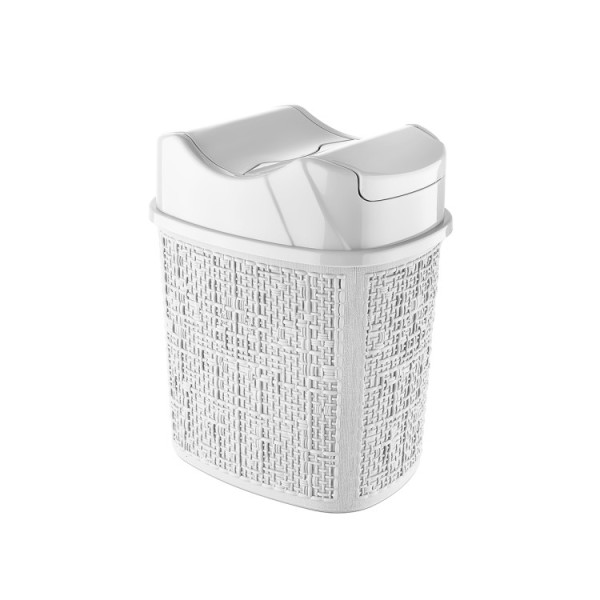 Pattumiera in plastica bianca 5.5 Lt Canvas