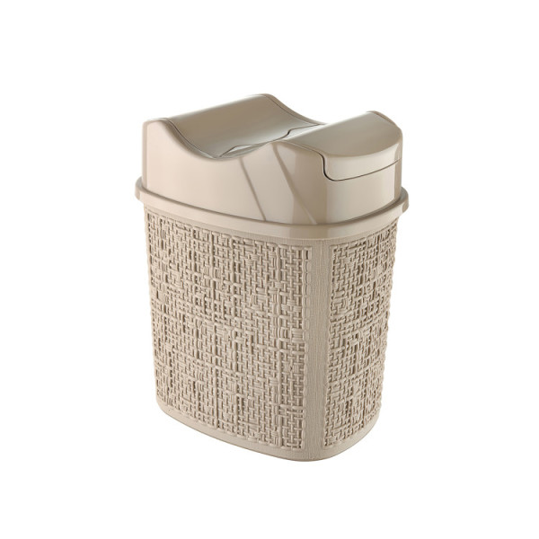 Pattumiera in plastica cappuccino 5.5 Lt Canvas