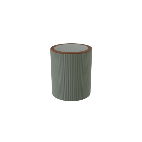 Pattumiera in plastica PS e ABS verde 5 Lt linea London