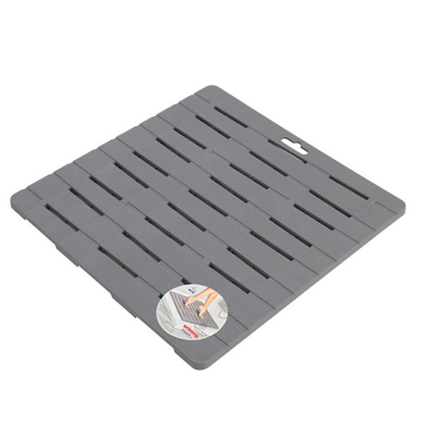 Pedana doccia rigida in plastica PP grigia Winny