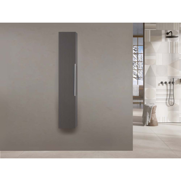 Pensile bagno Burano L30xH150 in mdf e pvc grigio