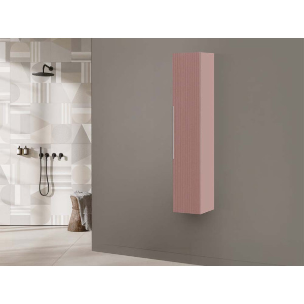 Pensile bagno Burano L30xH150 in mdf e pvc rosa