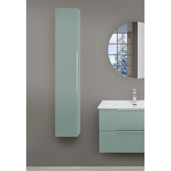 Pensile bagno Burano L30xH150 in mdf e pvc verde