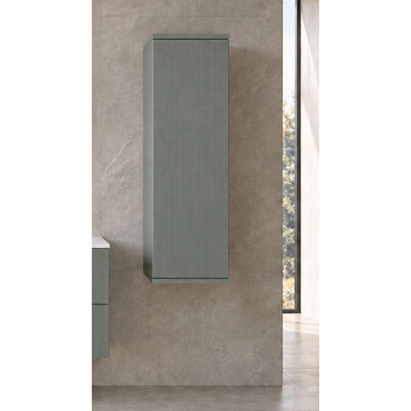 Pensile bagno Kann&egrave; L33xH112 in mdf e pvc verde