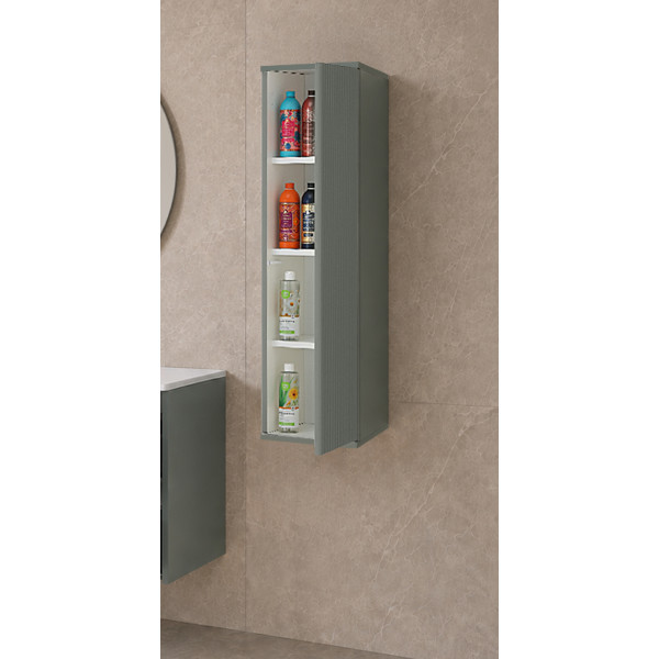Pensile bagno Kann&egrave; L33xH112 in mdf e pvc verde