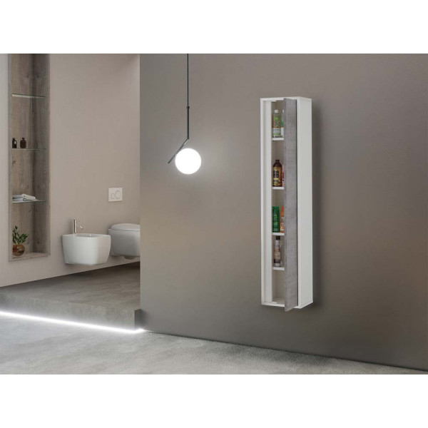 Pensile Fabula L30xH150 in nobilitato melaminico cemento