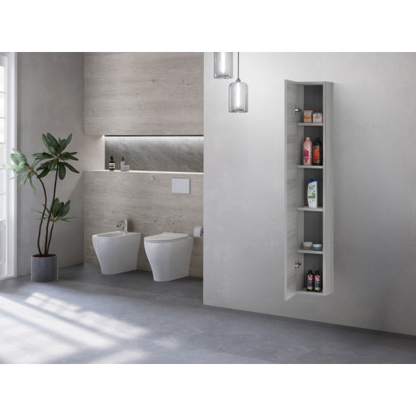 Pensile Stella L24xH150 in nobilitato melaminico grigio