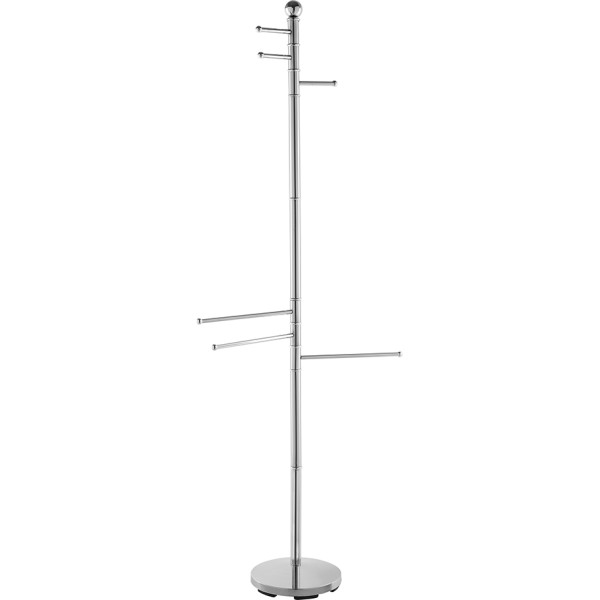 Piantana portaccappatoio e asciugamani in acciaio cromato