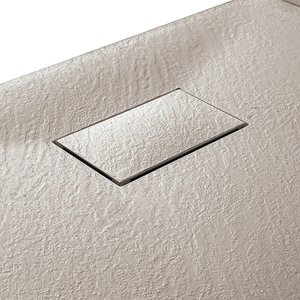 PIATTO DOCCIA 80X100 TORT.EFF. PIETRA