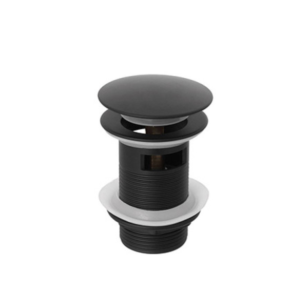 Piletta universale tonda clic/clac nera