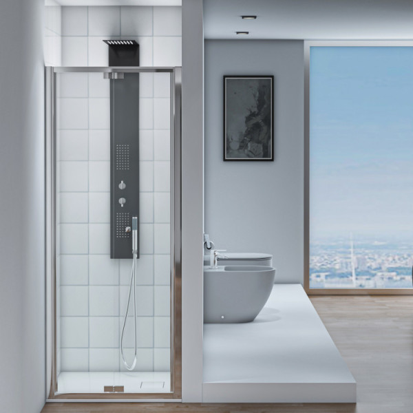 Porta a soffietto Linea T-Squared da 90cm, H200cm.