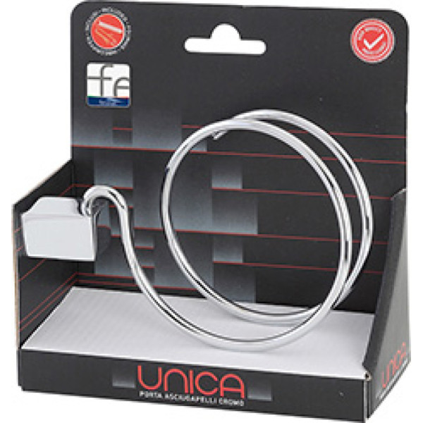 Porta asciugacapelli cromo linea Unica