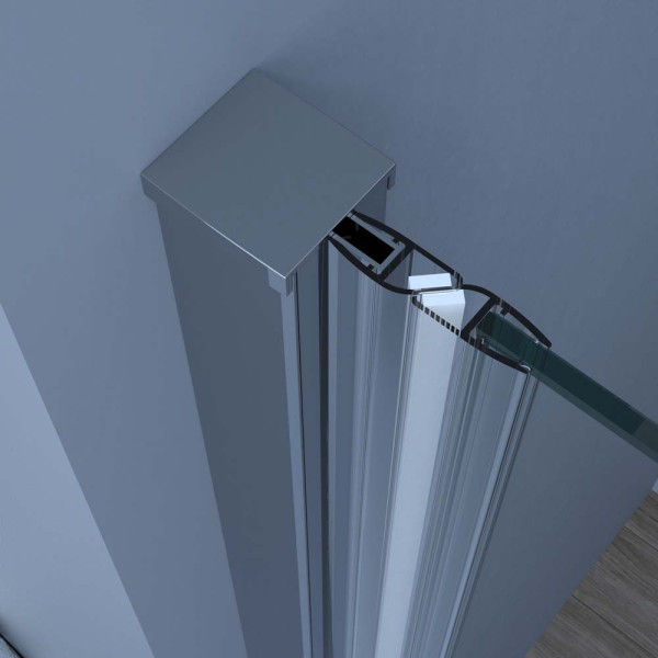 Porta battente 70cm trasparente linea Royal