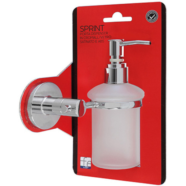 Porta dispenser cromall e vetro satinato linea Sprint