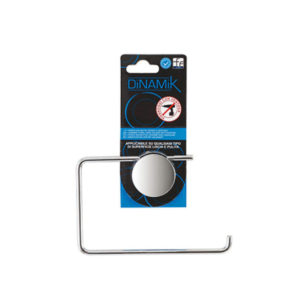 Porta rotolo in acciaio cromato linea Dinamik