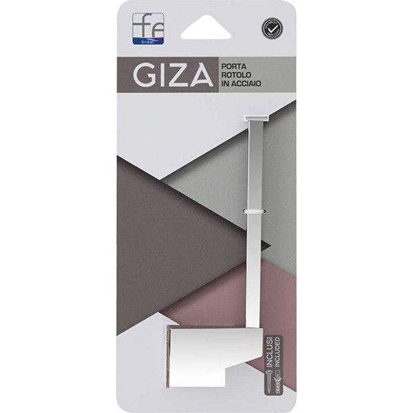 Porta rotolo in cromall cromo linea Giza