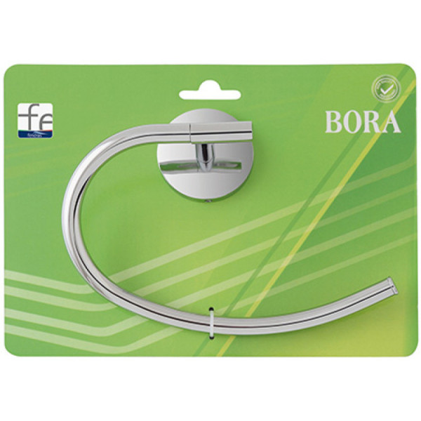 Porta salvietta ad anello cromo linea Bora