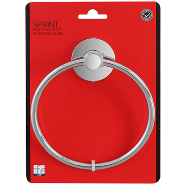Porta salviette ad anello in cromall linea Sprint