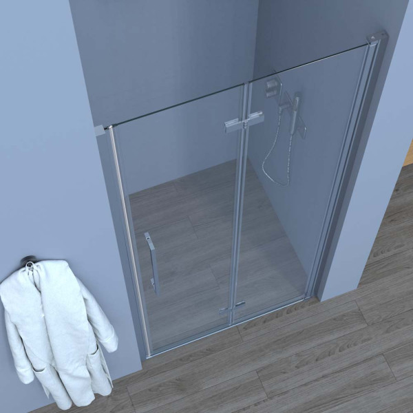 Porta soffietto trasparente 100cm linea Royal