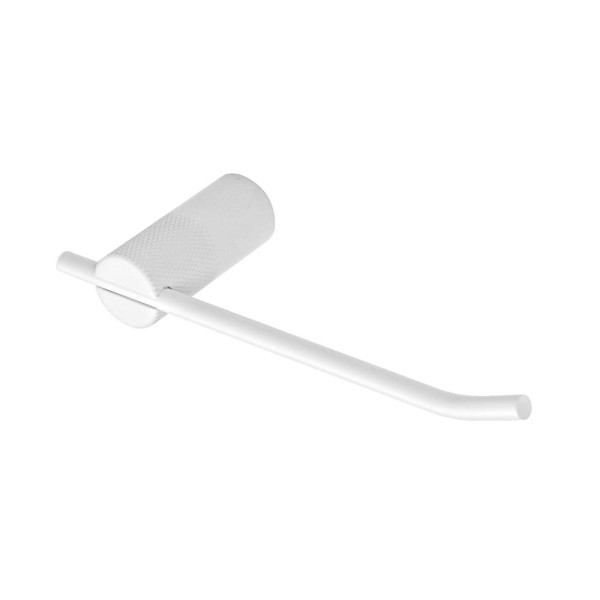 Portarotolo in cromall e alluminio bianco linea Aikon