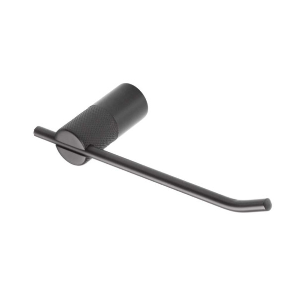 Portarotolo in cromall e alluminio nero linea Aikon