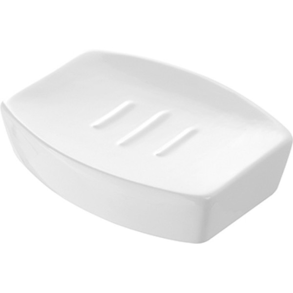 Portasapone in ceramica bianco linea Parigi