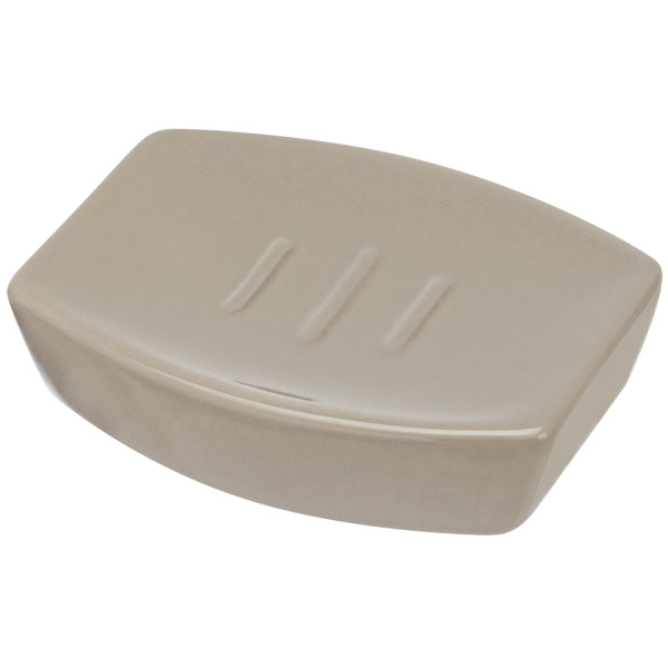 Portasapone in ceramica tortora linea Parigi