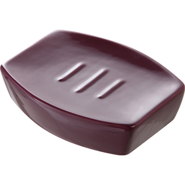 Portasapone in ceramica viola linea Parigi