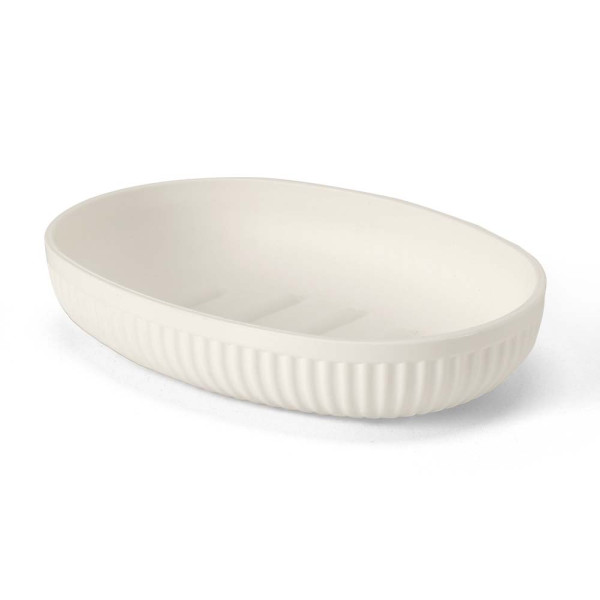 Portasapone in plastica bianco linea Colorado