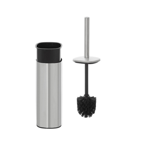 Portascopino in acciaio satinato Duka