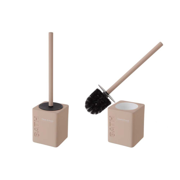 Portascopino in cermica rosa linea Funky