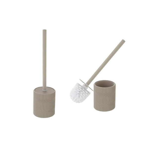 Portascopino in poliresan beige linea Swing