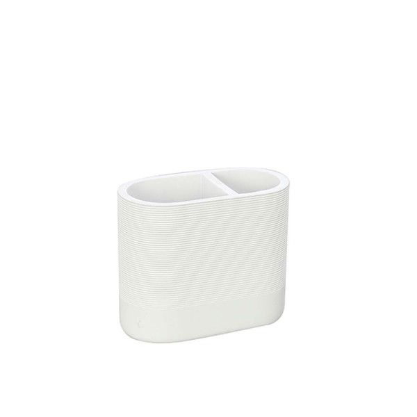 Portaspazzolino bianco linea Marika