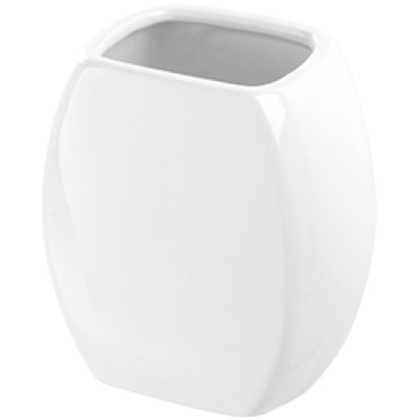 Portaspazzolino in ceramica bianco linea Parigi